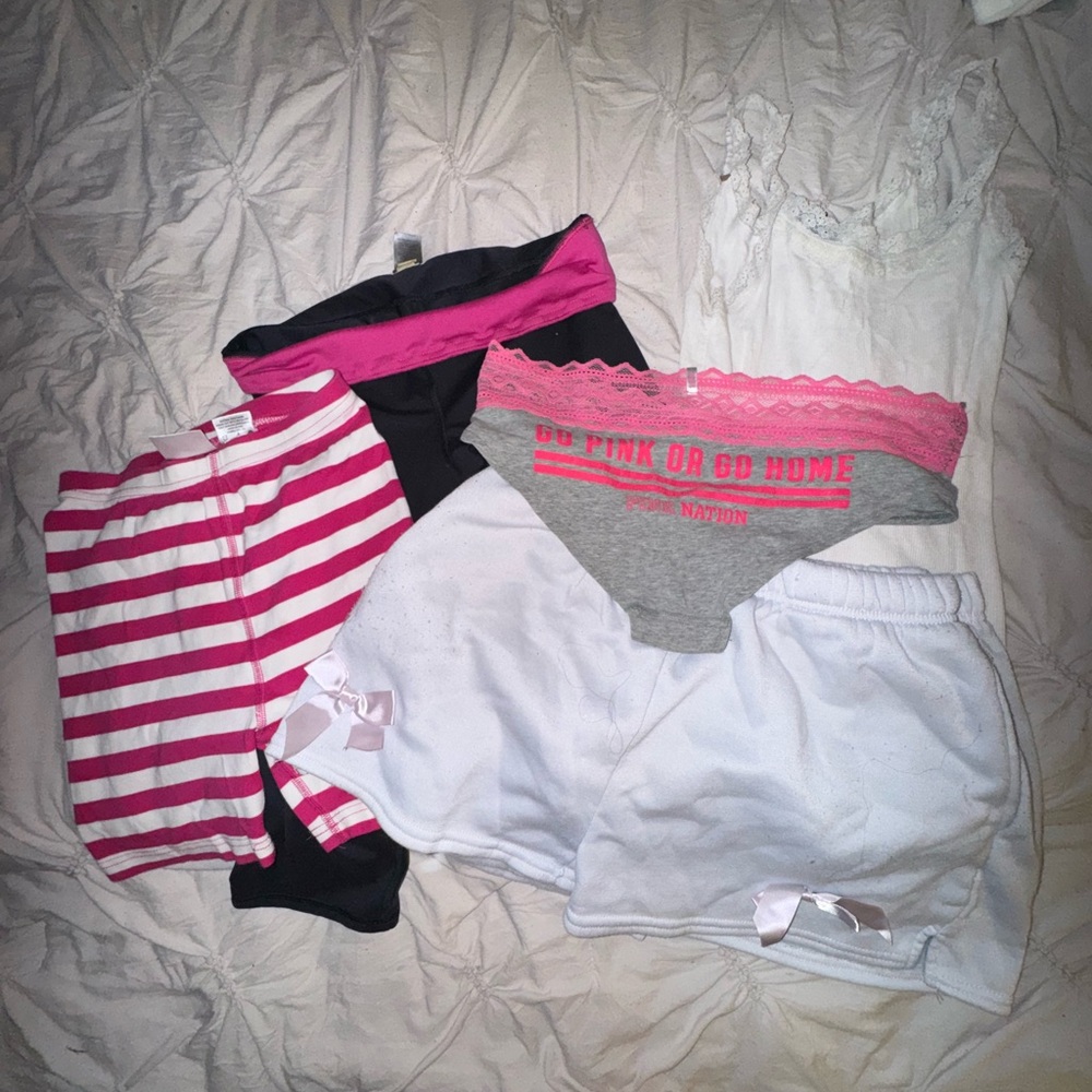 PINK Victoria's Secret Kids Underwear Set in Pink, Gray, and White